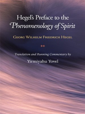 cover image of Hegel's Preface to the Phenomenology of Spirit
